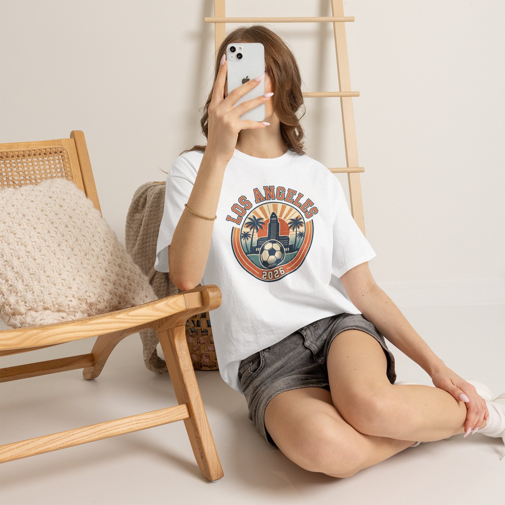 Los Angeles Soccer 2026 Tee: Vintage World Cup Host City Fan Shirt