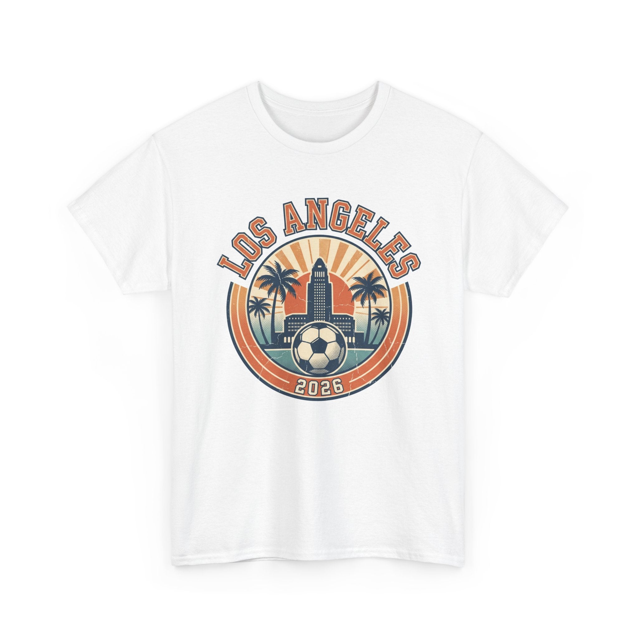 Los Angeles Soccer 2026 Tee: Vintage World Cup Host City Fan Shirt
