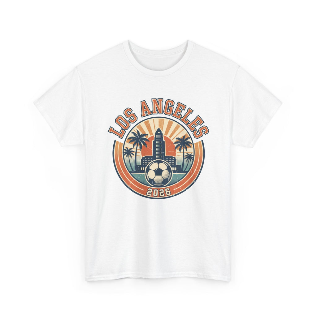 Los Angeles Soccer 2026 Tee: Vintage World Cup Host City Fan Shirt