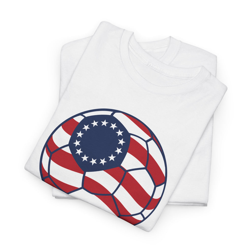 American Soccer T-Shirt — Patriotic USA Soccer Ball Tee (American Soccer EST. 2020)