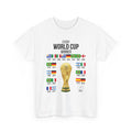 World Cup Winners T-Shirt - Every World Cup Champion with Trophy and Flags