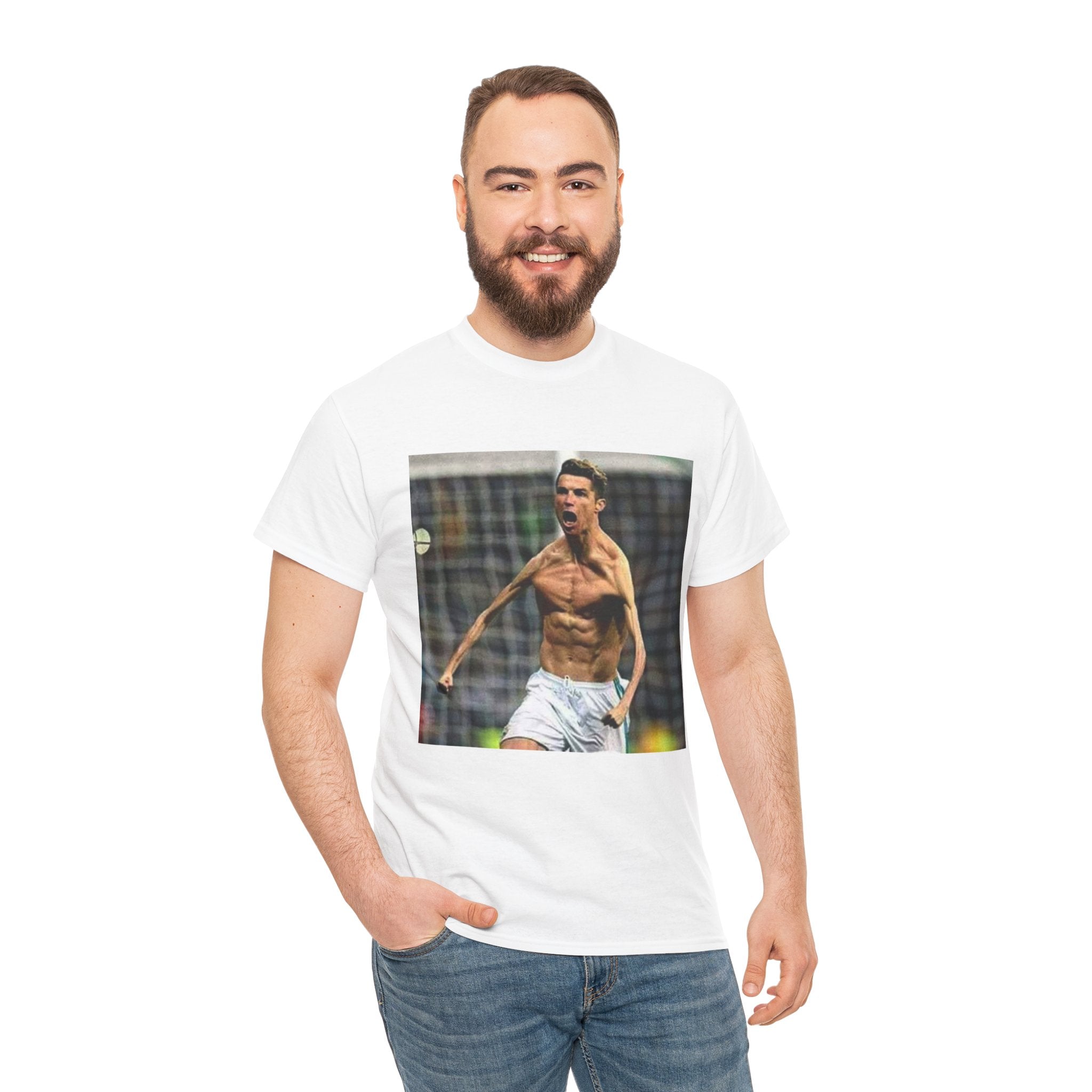 Soccer Celebration Tee - Cristiano Goal Celebration Graphic T-Shirt