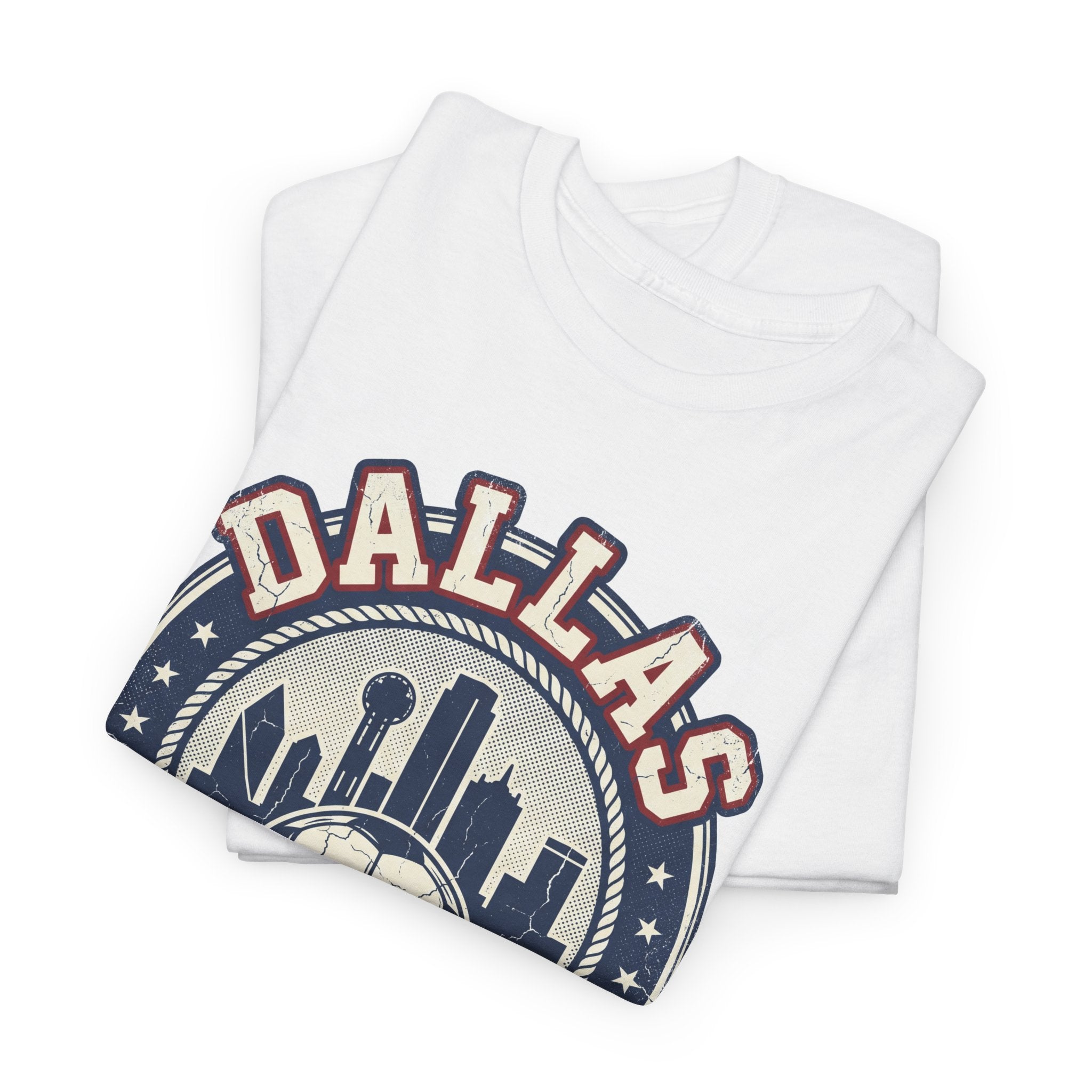 Dallas Soccer 2026 Tee: Vintage World Cup Host City Fan Shirt
