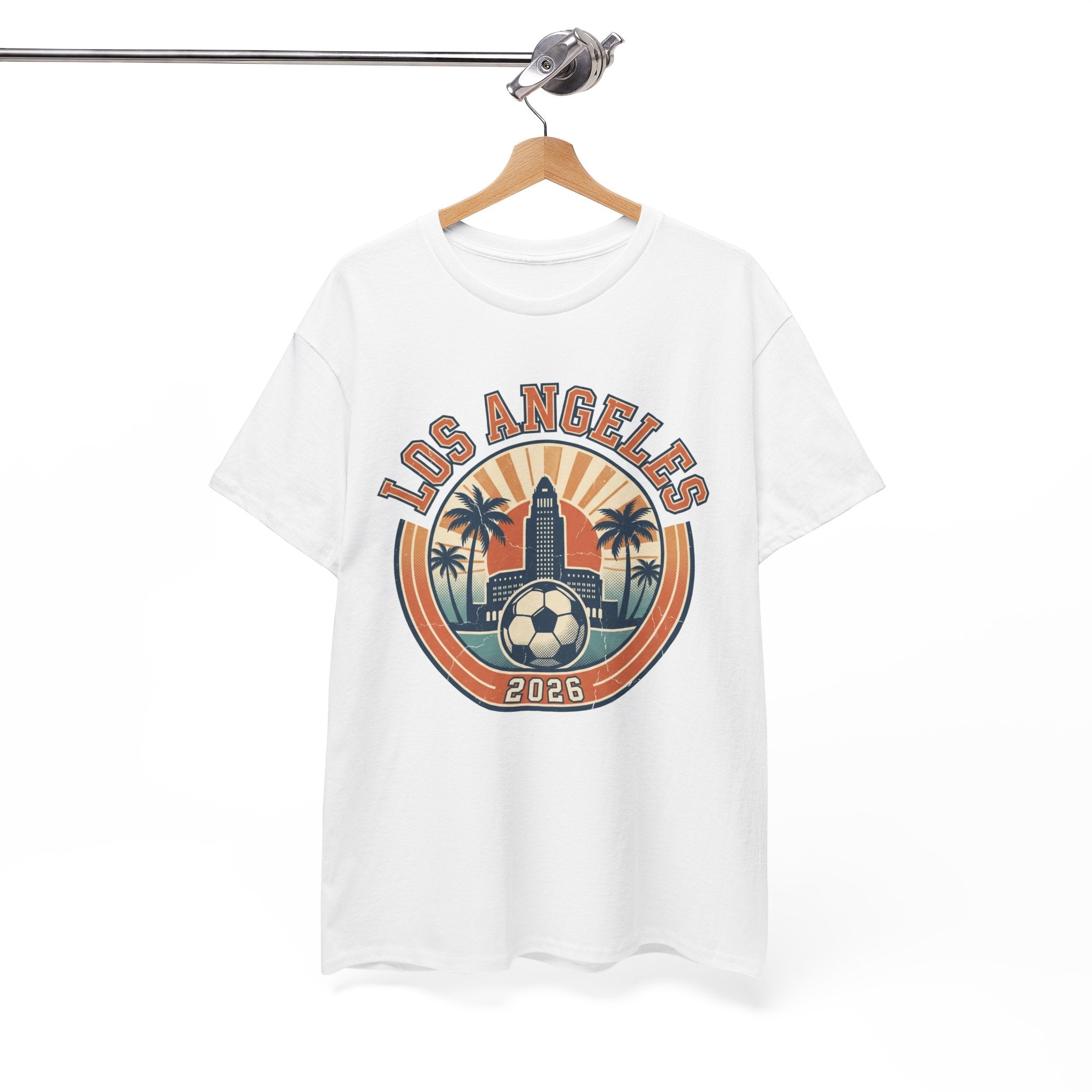 Los Angeles Soccer 2026 Tee: Vintage World Cup Host City Fan Shirt